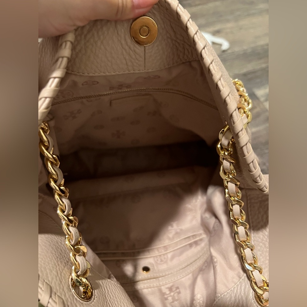 Tory Burch Tan/pink Leather Tote Bag - Picture 10 of 13